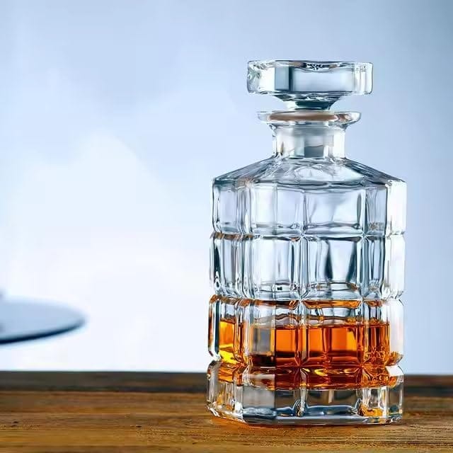 Decanter with Glass Set| 6 pc Whiskey Glasses and 1 Decanter| Perfect for Scotch, Bourbon, Wine, Vodka, Cocktail, Tequila, Rum | Best Gift for Party
