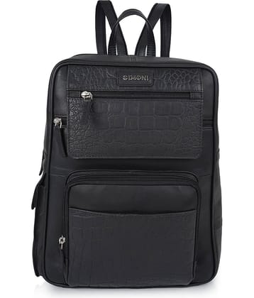 CIMONI Backpack Pure Leather Set of 1 ( Brown )