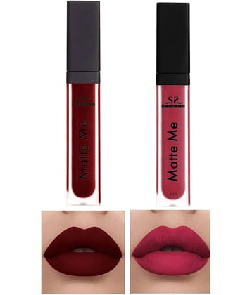 ssworld Coral Red Matte Lipstick 8