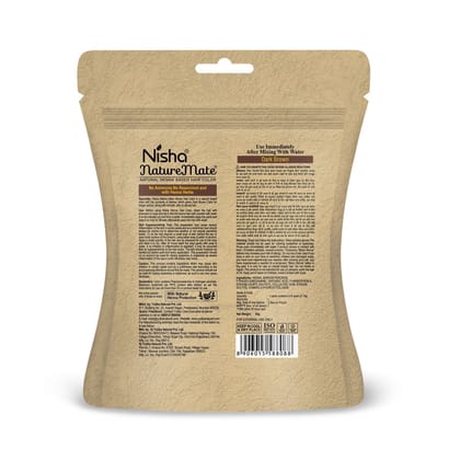Nisha Nature Mate Henna Based Hair Colour Dark Brown 45gm Pack of 3, No Ammonia, No Resorcinol, 100% Grey Coverage Nisha Nature Mate Henna Based Hair Colour Dark Brown 45gm Pack of 3, No Ammonia, No Resorcinol, 100% Grey Coverage