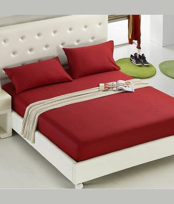 House Of Quirk Polyester Double Bedsheet with 2 Pillow Covers ( 200 cm x 150 cm )