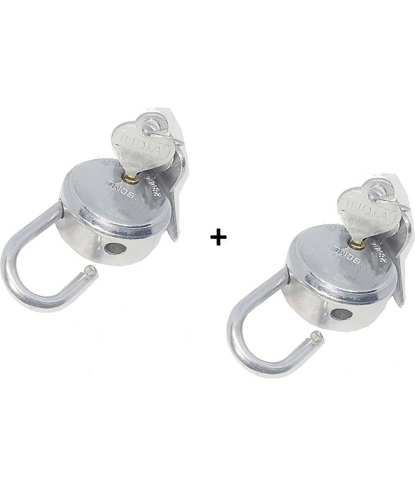 Set of 2 Mini lock and keys for luggage, Bag, Travelling purpose, Size 25 MM
