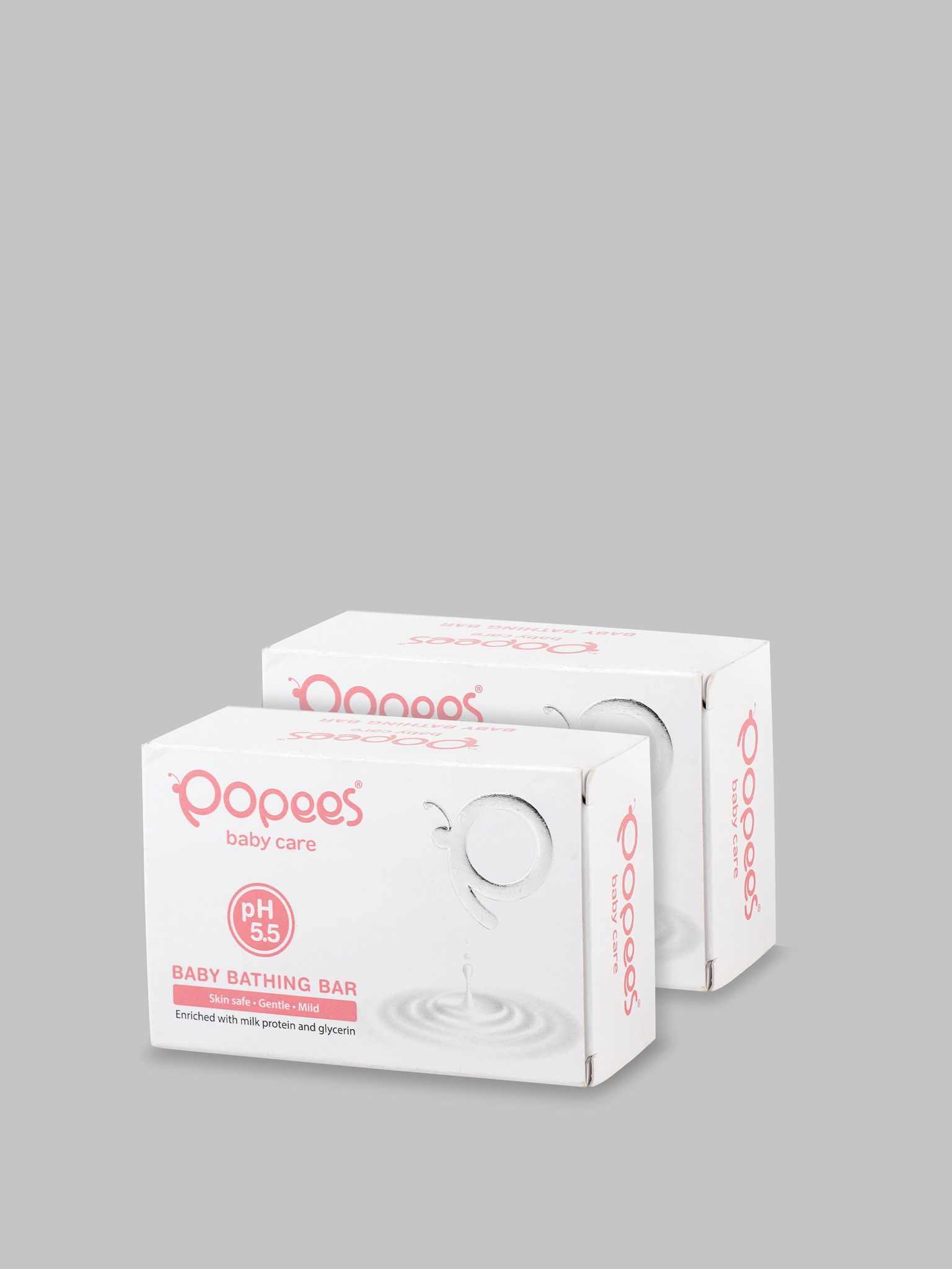 Popees Baby Bathing Bar with pH 5.5 - Pack of 2-100