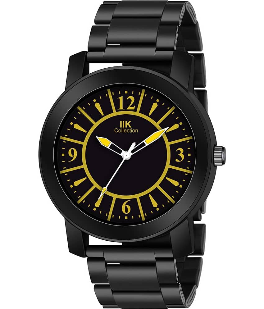 IIK COLLECTION - Black Stainless Steel Analog Men's Watch