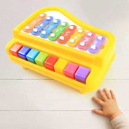 Multi-Function Baby Musical Toy Piano with Xylophone (1 Pc) Multi-Function Baby Musical Toy Piano with Xylophone (1 Pc)