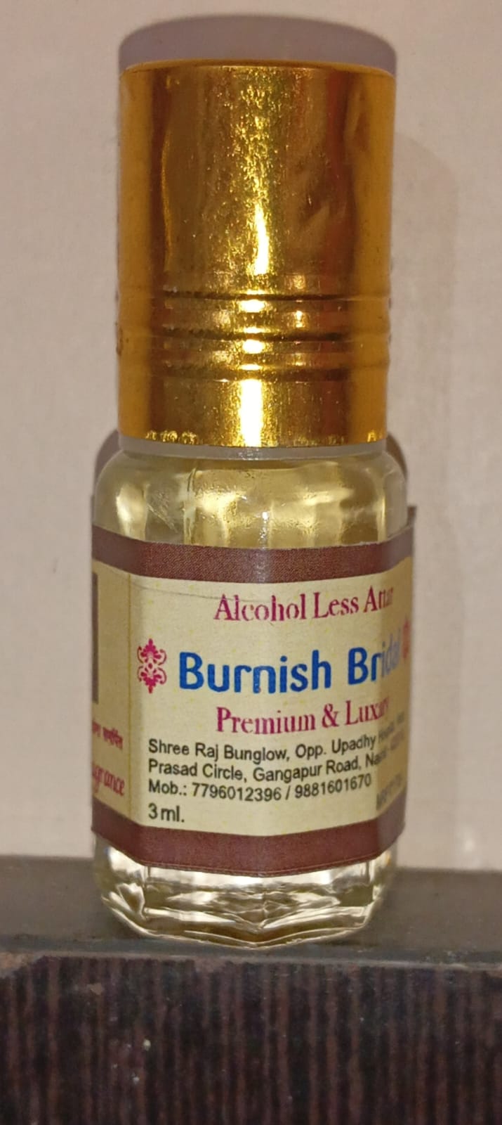 Burnish bridal  attar Roll On 3 ML