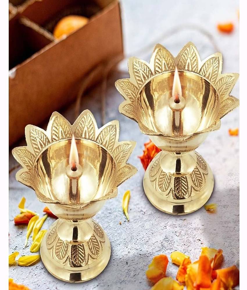 Heaven Decor Brass Table Diya - Pack of 2