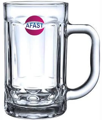 Afast Beer Mug Glass,  400 ML - (Pack Of 1)