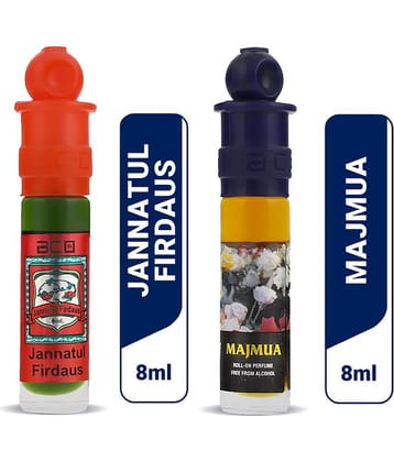 aco perfumes Jannatul Firdous & Majmua  Concentrated  Attar Roll On 8ml COMBO SET