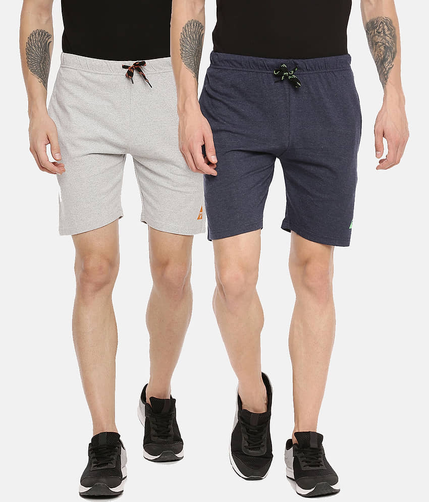 Ardeur - Multi Cotton Blend Men's Shorts ( Pack of 2 )