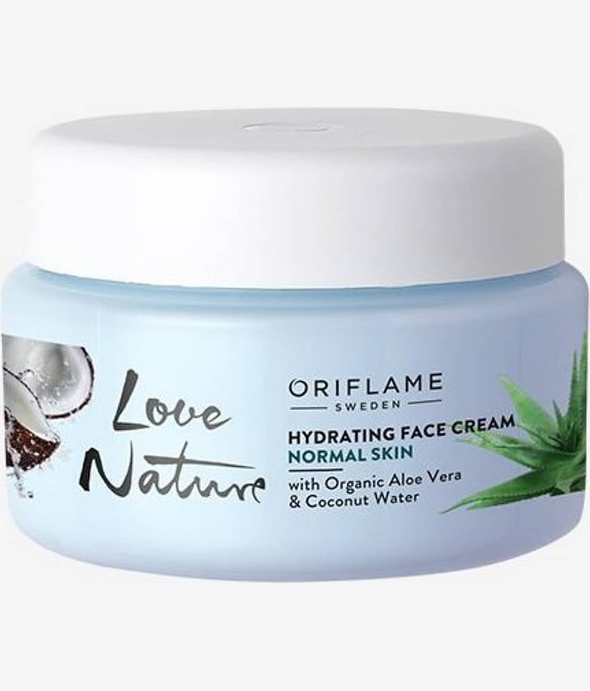 LOVE NATURE Hydrating Face Cream with Organic Aloe Vera & Coconut Water Moisturizer 50ML ml