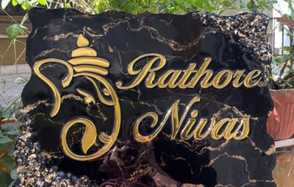 Resin handmade customised name plate