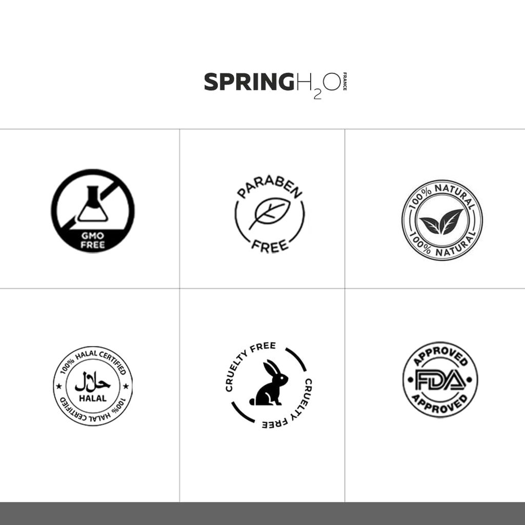 SPRING H2O Diamond Facial Kit 60g | 2-in-1 Brightening & Repair Formula | Enriched with Diamond Powder & Organic Avocado Oil | 6-Step Facial for Glowing Skin