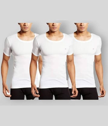Rupa - White Cotton Men's Vest ( Pack of 3 )