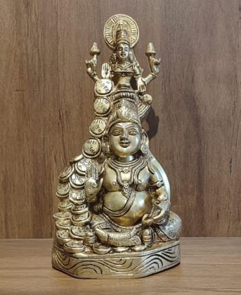 BRASS KUBER AND LAKSHMI IDOL BRASS KUBER AND LAKSHMI IDOL