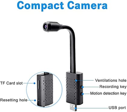Generic Digital Mart Mini Usb Wifi Portable Camera Wireless Auido Home Motion Detection Camera - 1080P