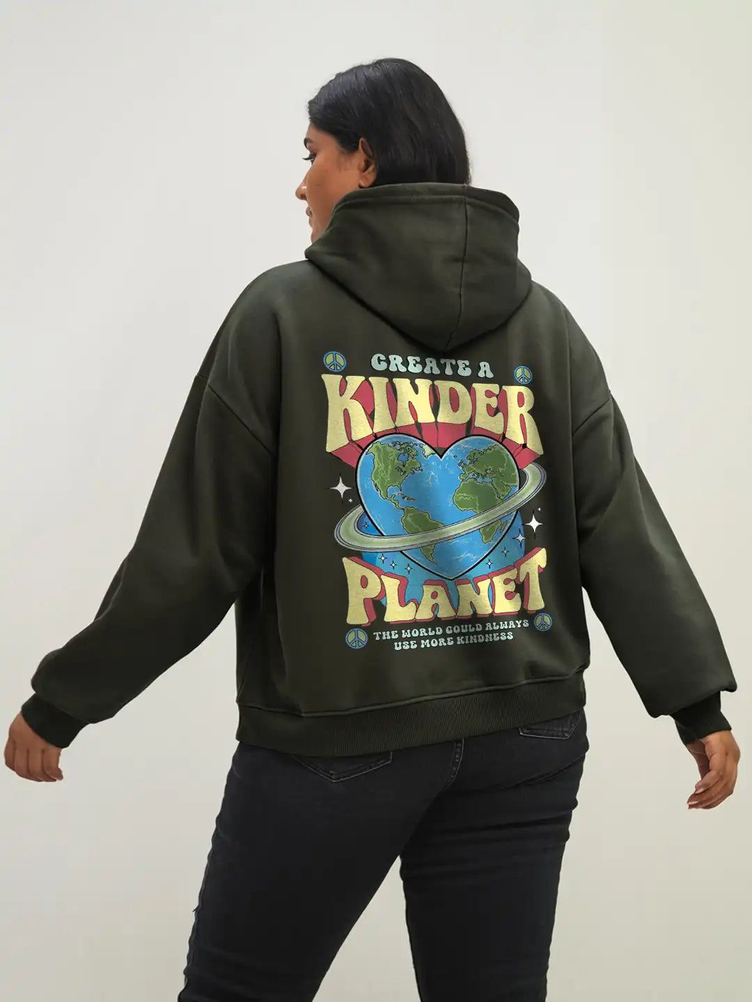 || KINDER PLANET || PLUS SIZE ||-Large / Military Green