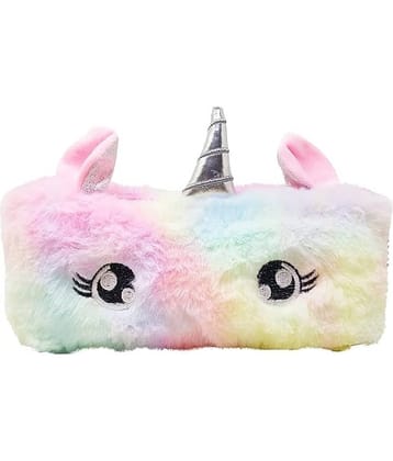 Freedy Unicorn Pouch Pencil Case for Kids Student for Store Pen Pencil Eraser Storage Bag for Make up and Stationery Unicorn Pencil Cases Pouch Stationery Pouch Kit Art Canvas Pencil Box  (Set of 1, Multicolor)