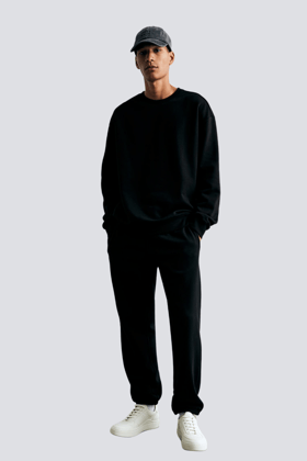 Sleek Urban Co-ord Set - Unisex Sweatshirt and Trousers-S - 40 / S - 30