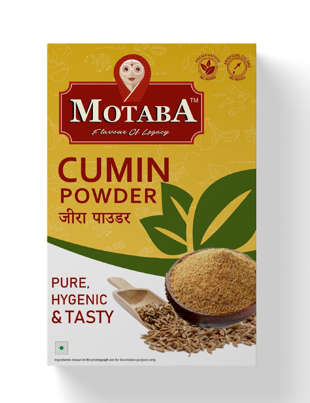 MOTABA Masala Fresh And Natural Jeera Powder & Cumin Powder For Flavourful Cooking, 100 gm Each 