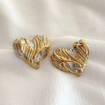 Heart of Gold Stud