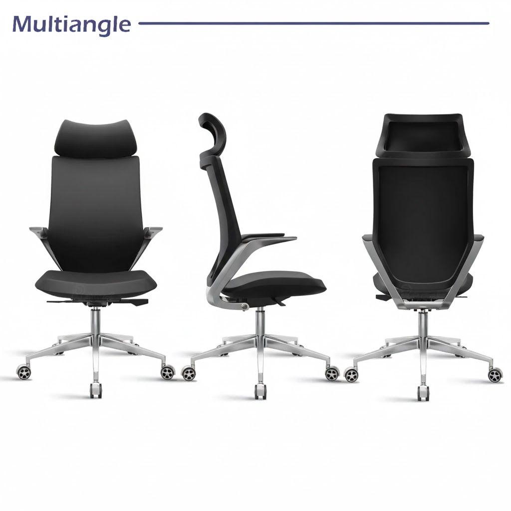 ROSE Pablo High Back Office & Home Chair (Black (PU Leatherette))