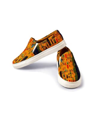 Women Sweat Absorption Lightweight Abrasion Slip Resistant Canvas Slip-On Sneakers
