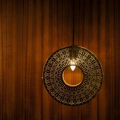 ASHOKA HANGING LIGHT-GOLD / METAL / 1 HANGING LAMP