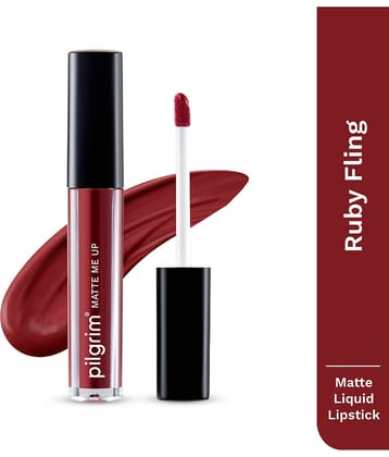 Pilgrim Bossy Brown Liquid Matte Lipstick Make Up,For All Skin Type,3Ml (pack Of 1)
