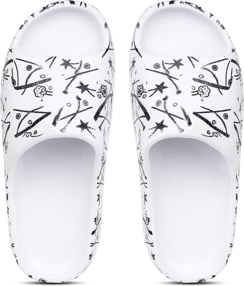 Pampy Angel - White Men's Slide Flip flop