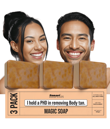 Sonavi Skin Whitening GHARSOAP Soap for All Skin Type ( Pack of 3 )