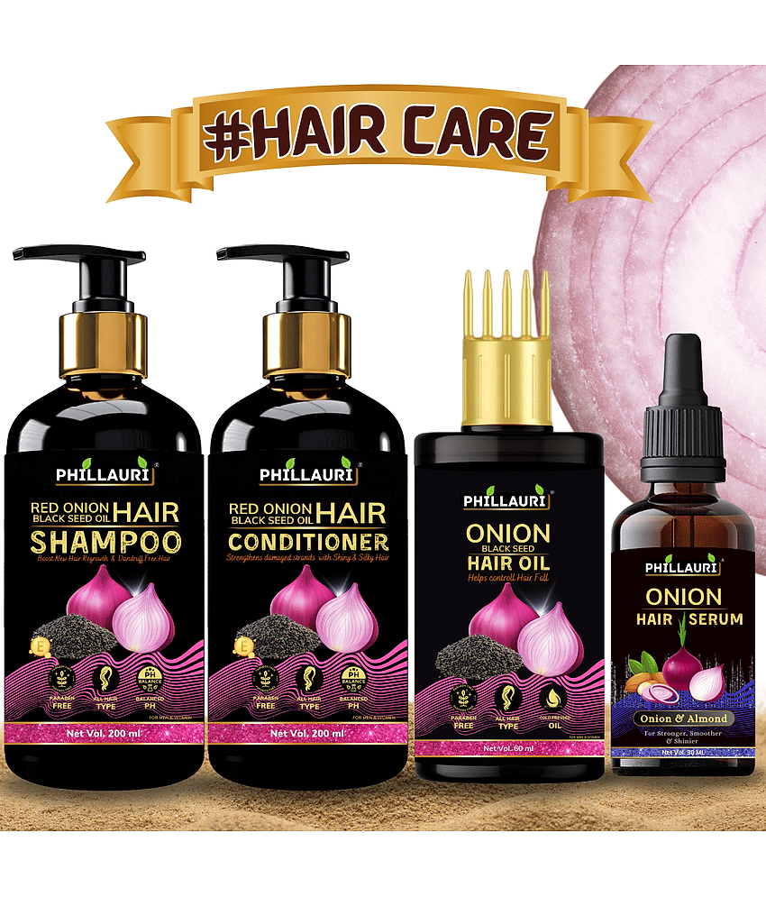 Phillauri Blackseed Hair Oil +Shampoo+Conditioner+Hair Serum