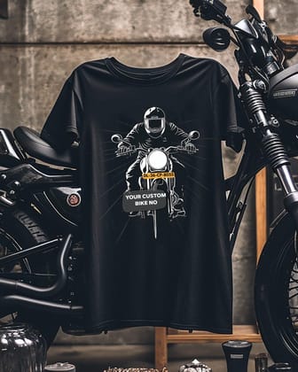 Rider's Pride: High-Quality Biker T-Shirts with Custom Number Plate-S / 1 - 799