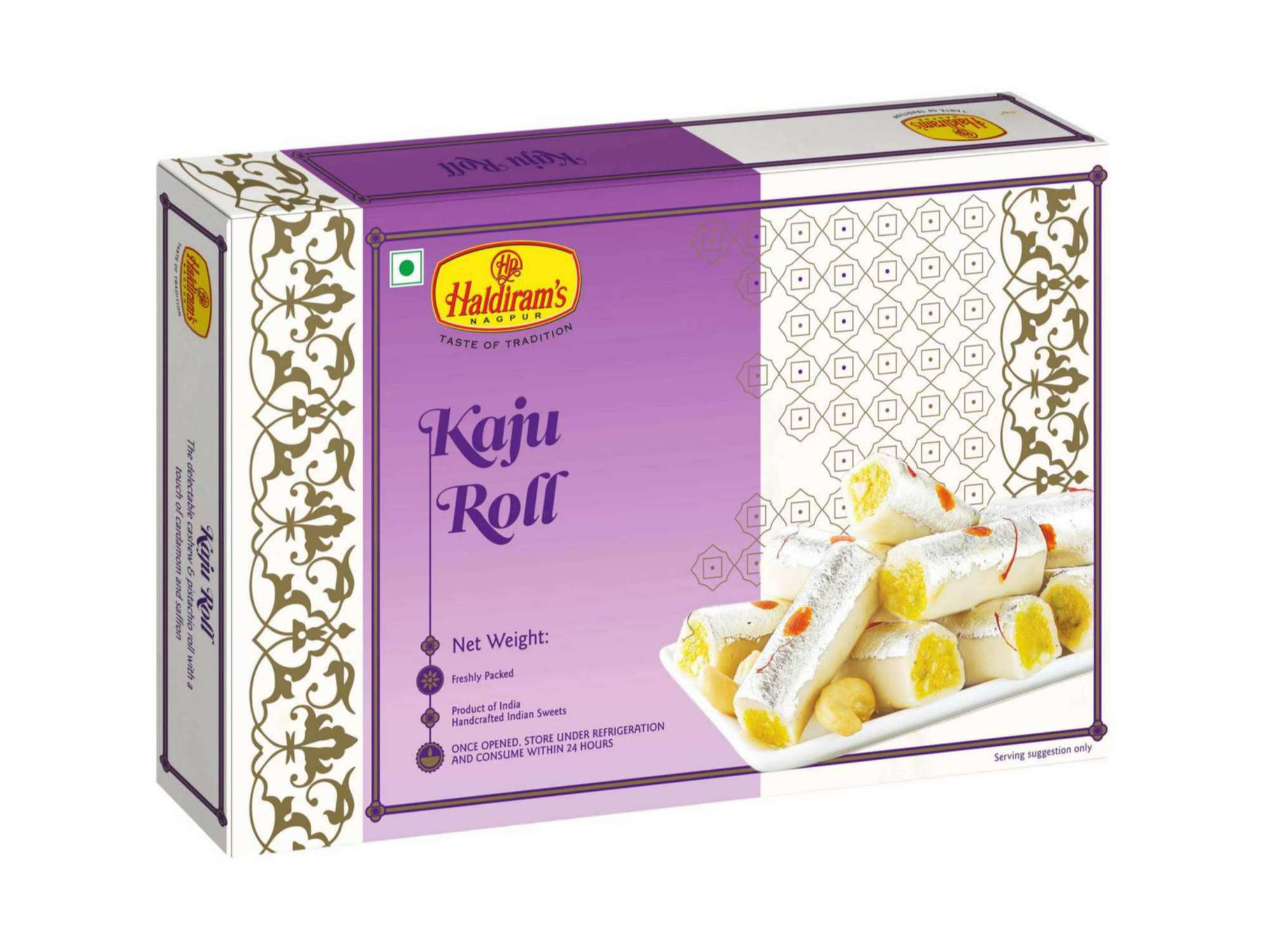 Haldiram's Kaju Roll Packed Sweets - 500 Gm