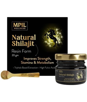 Mpil Wellness Shilajit Resin With Triphala Based Extraction, Helps In Strength Stamina Booster 20G