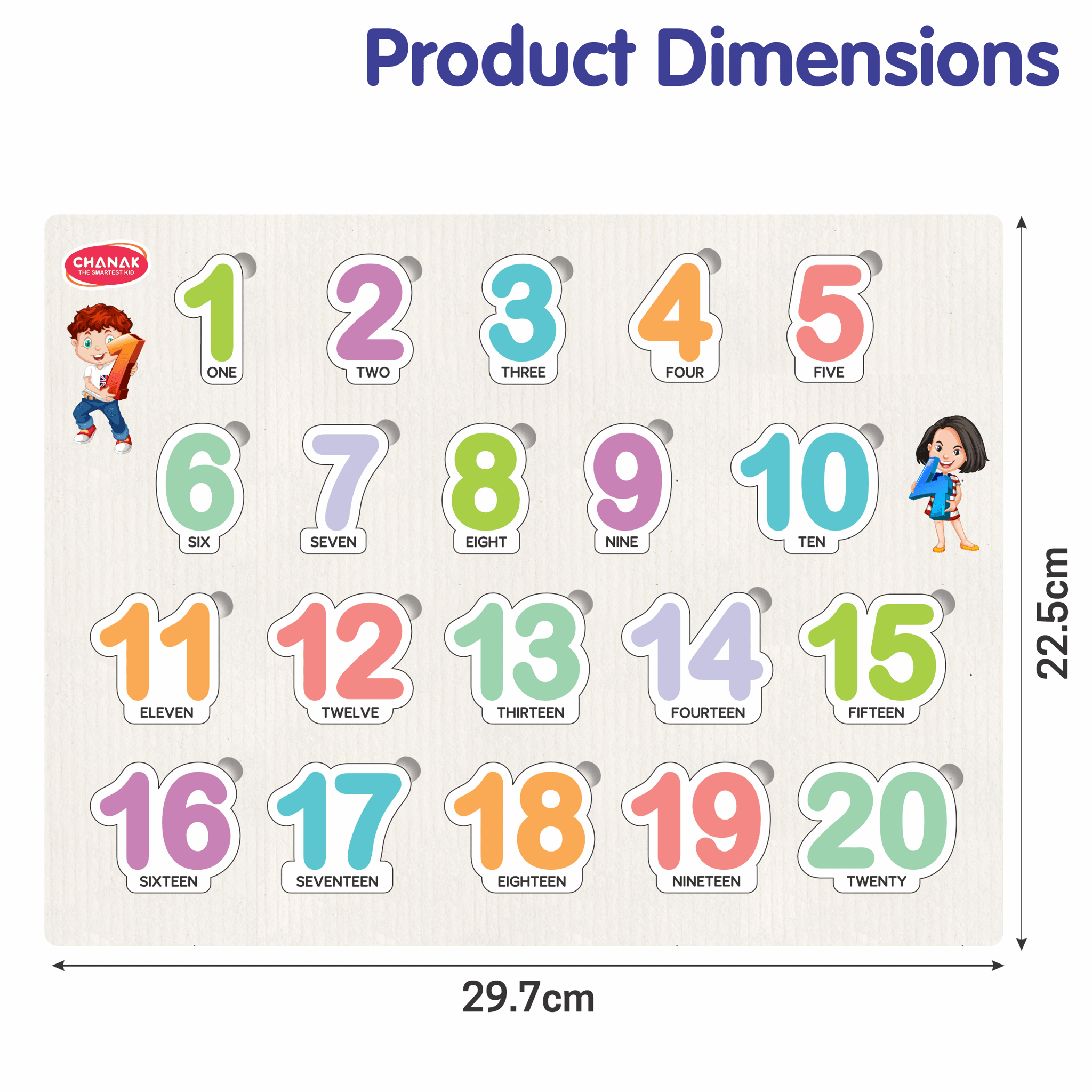 Wooden 1 To 20 Puzzle