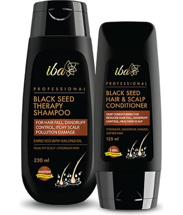Iba Black Seed Therapy Shampoo & Conditioner Combo For Hair Fall, Dandruff, Itchy Scalp, (Pack of 1)