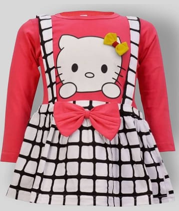 CATCUB Pack of 1 Baby Girls Cotton Frocks ( Red )