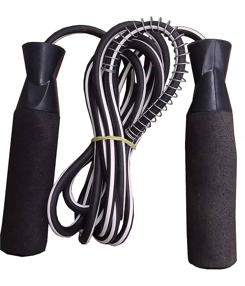 SIMRAN SPORTS PVC Skipping Rope Black Foam/PVC Climbing Rope