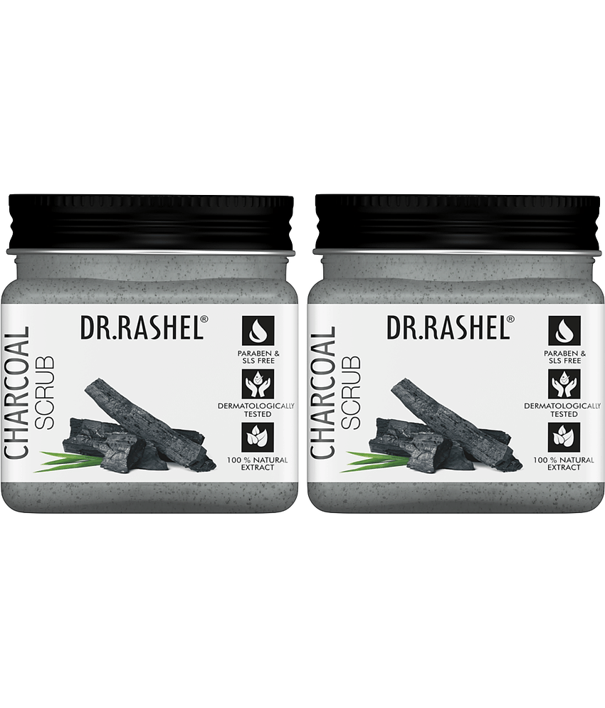 Dr.Rashel Charcoal Scrub,Detoxifies And Deeply Cleans Pores,For All Skin Type,45 Ml (Pack of 2)