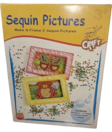 FUNSTOP-MAKE AND FRAME 2 SEQUIN PICTURES