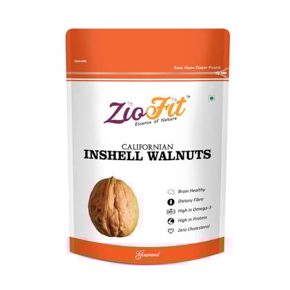 Ziofit Californian Inshell Walnut 200g, Natural Dry Fruit, Nutrient Rich Delight for Health and Flavor