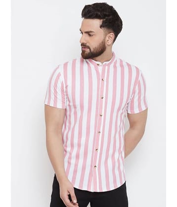 Gritstones - Pink Cotton Blend Regular Fit Men's Casual Shirt ( Pack of 1 )