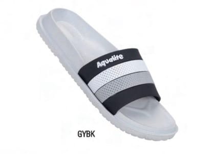 AQL AL1193 Grey Black G No 8 Mens Slides
