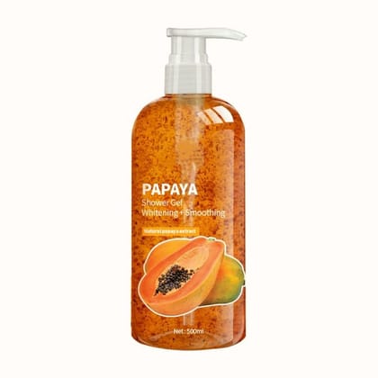 Papaya Brightening & Smoothing Shower Gel | Natural Papaya Extract | Deep Cleansing & Hydrating Body Wash | Paraben-Free, Skin Softening