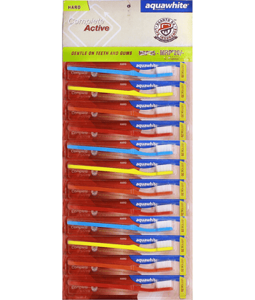 aquawhite Complete active (pack of 12) Toothbrush Pack of 12