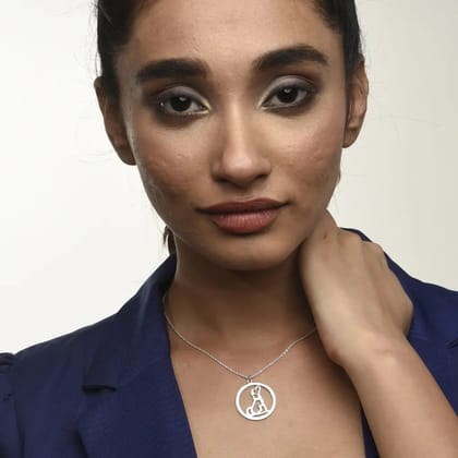 Pawround Pendant Necklace-Silver