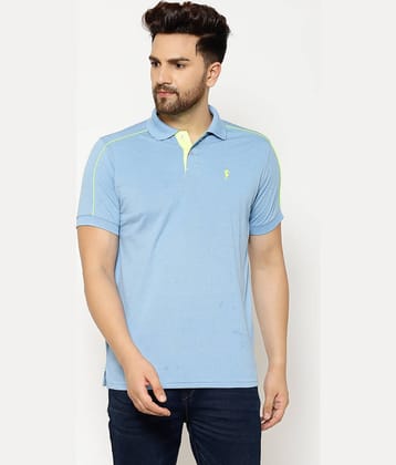 EPPE - Light Blue Polyester Regular Fit Men's Sports Polo T-Shirt ( Pack of 1 )
