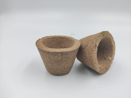 Gaukosh Pure Herbal CowDung Sambrani Dhoop Cups for Pooja (60 pcs) | Havan Cups for Pooja, Home & Festivals | Natural Guggal/Loban Dhoop Original | Unfilled or Empty Cow Dung Hawan Cup Dhoop Cones