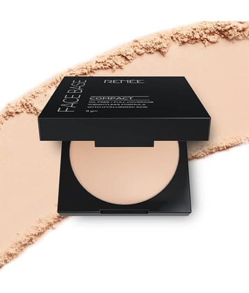RENEE Face Base Compact Cashew Beige Smooth Finish & Long-lasting Coverage, (Beige,9g)